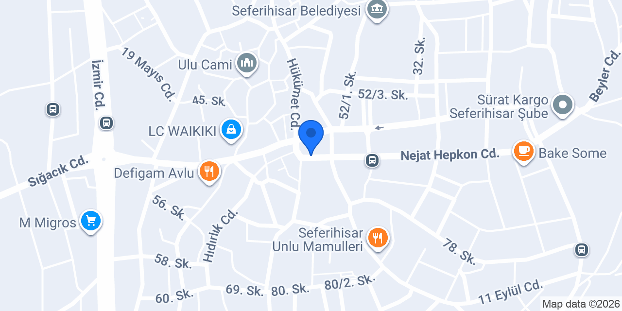 Seferihisar Optik konumu