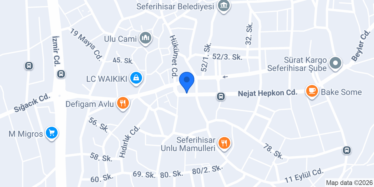 Sevilay Kuaför Seferihisar konumu
