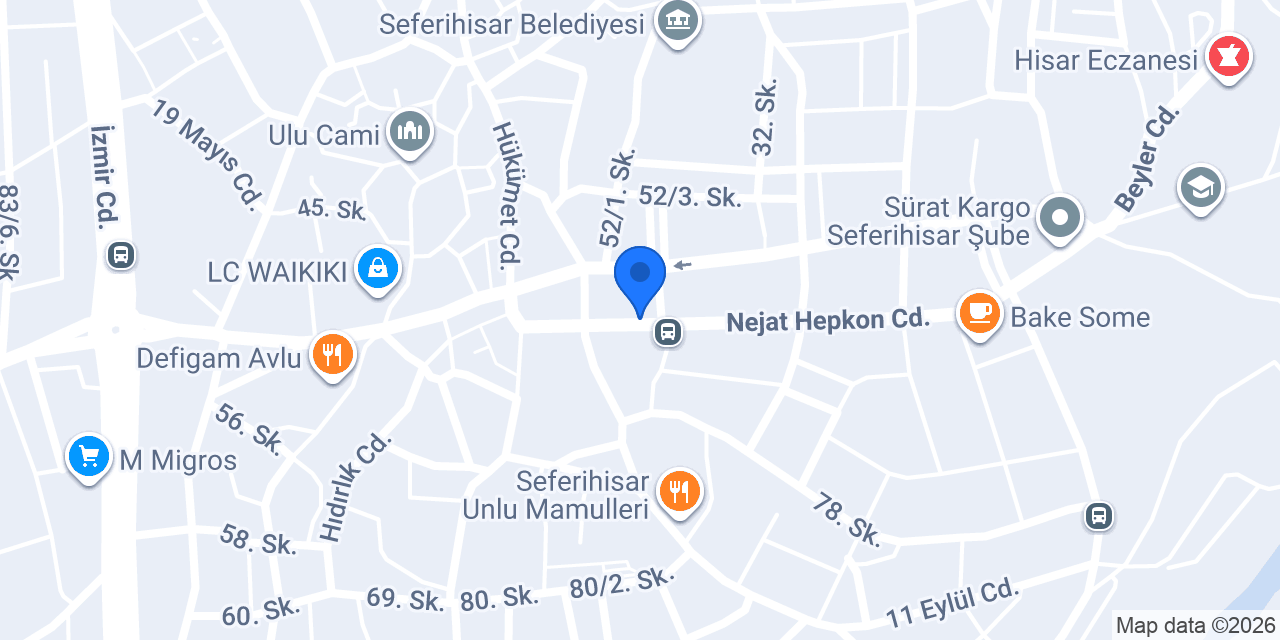 Sevin pastanesi konumu