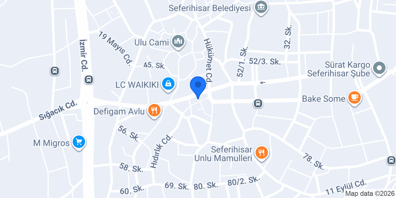 Efes Pide Salonu konumu