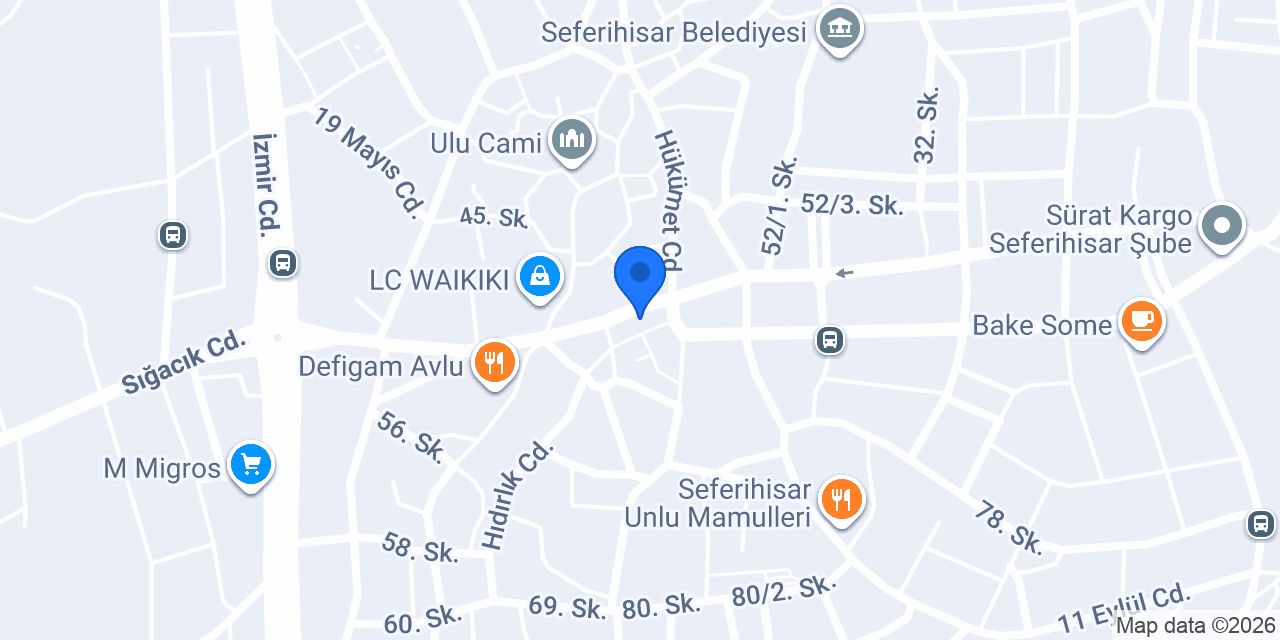 Maydonoz Döner Seferihisar konumu