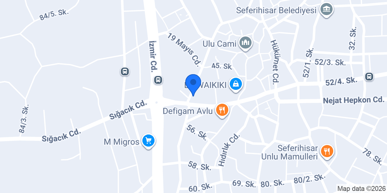 Seferihisar Çiçekçi Evrim Özer konumu