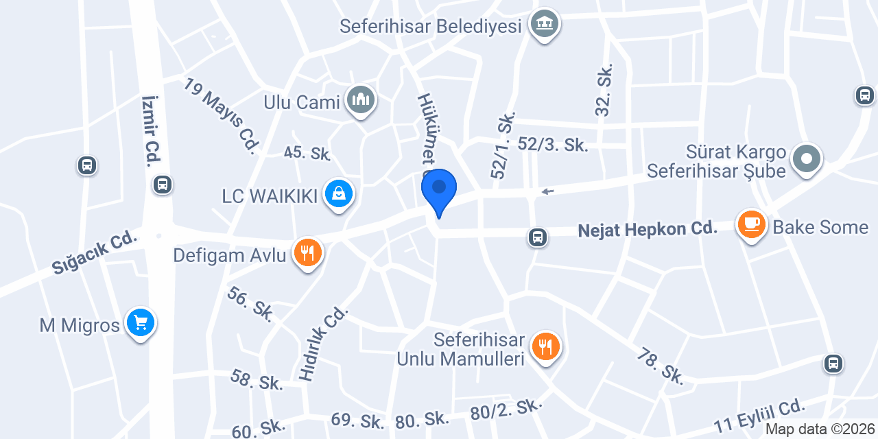 AK Parti Seferihisar İlçe Başkanlığı konumu