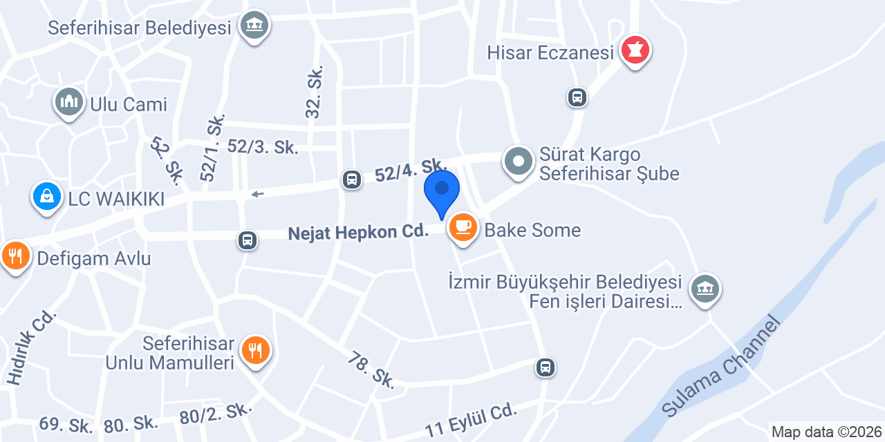 Seferihisar Tapu Müdürlüğü konumu