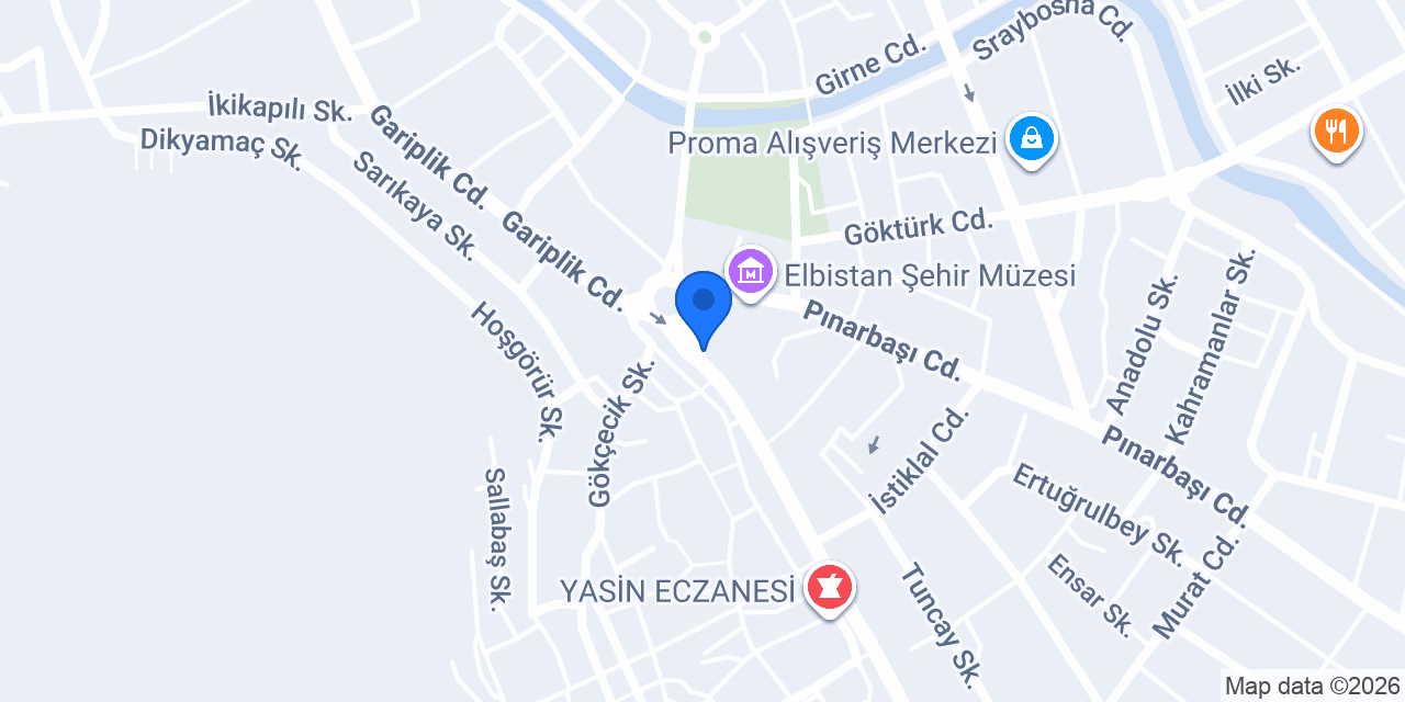 Mekan korniş elbistan konumu