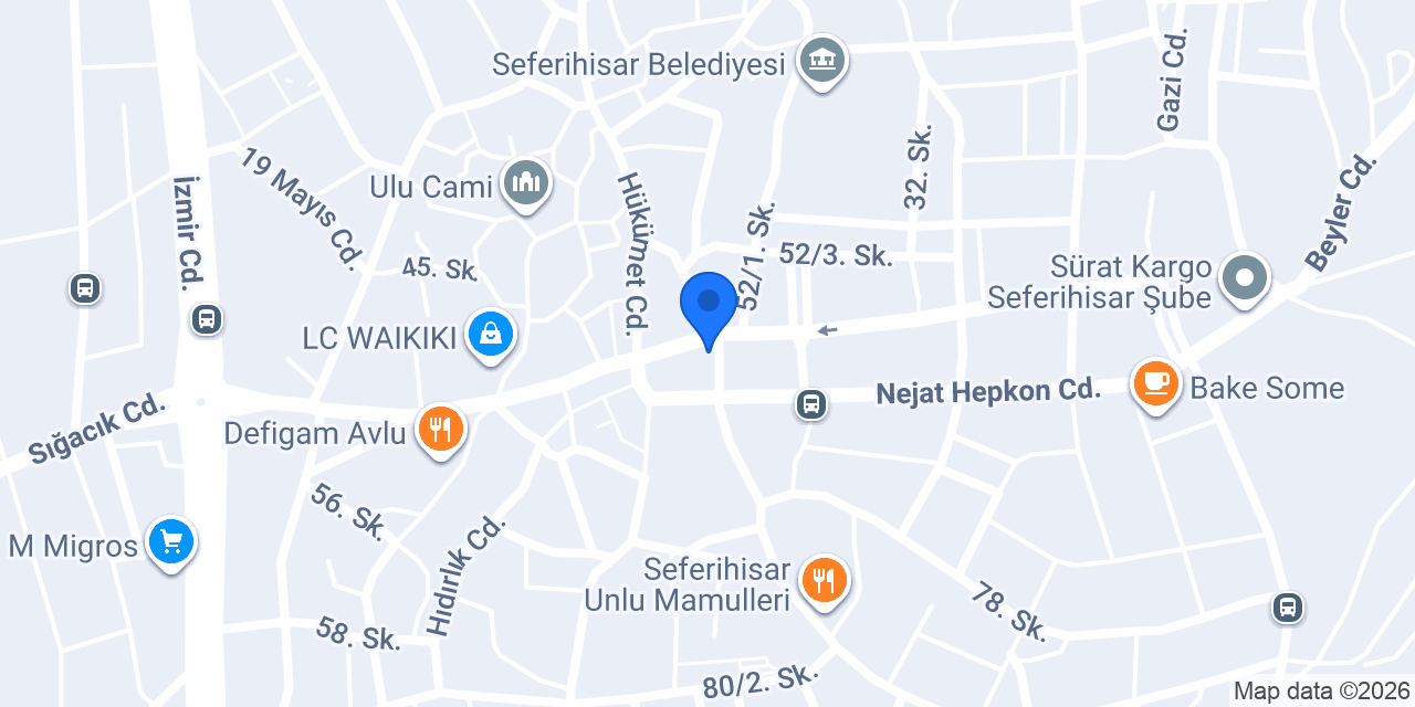 Ödemiş köfte Seferihisar konumu