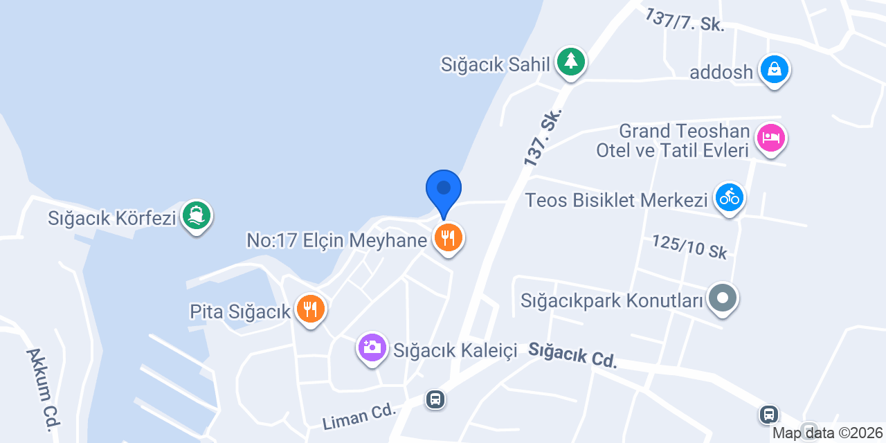 kumsal cafe sığacık konumu