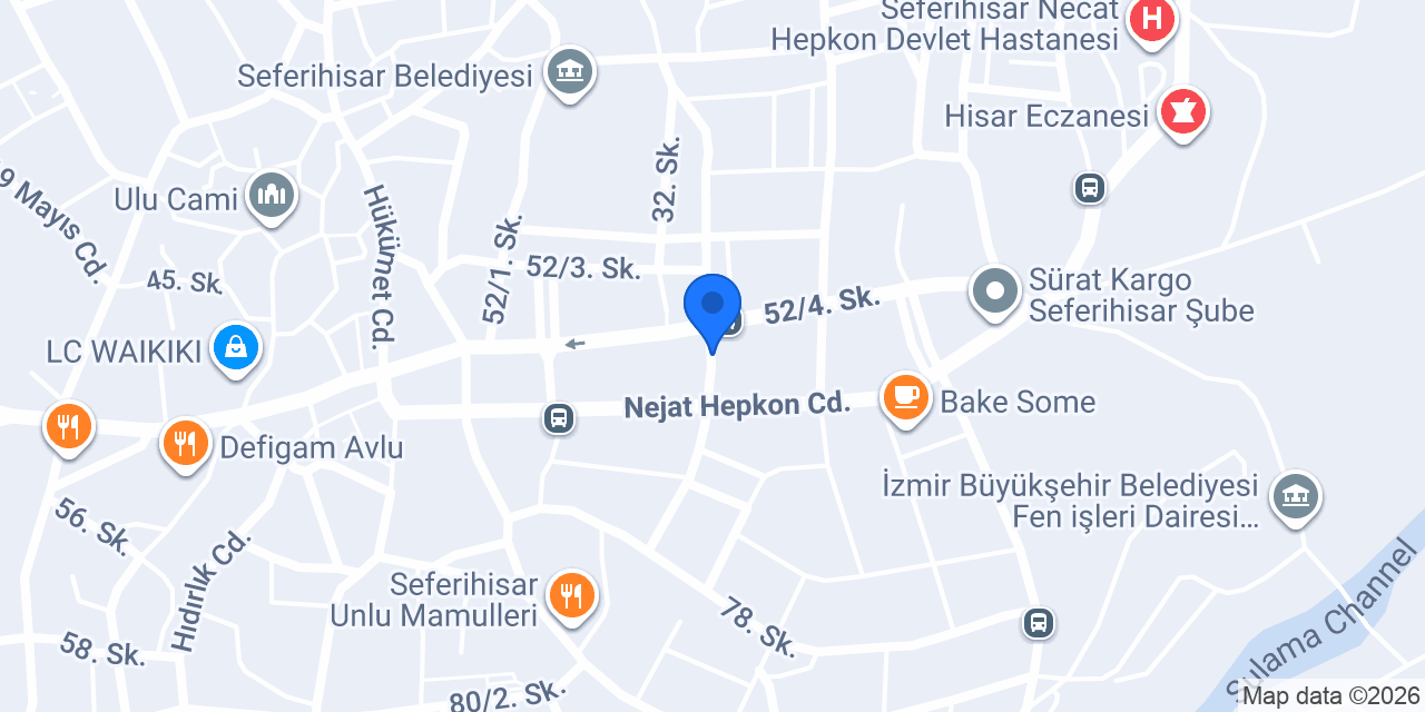 HISAR SERVIS konumu