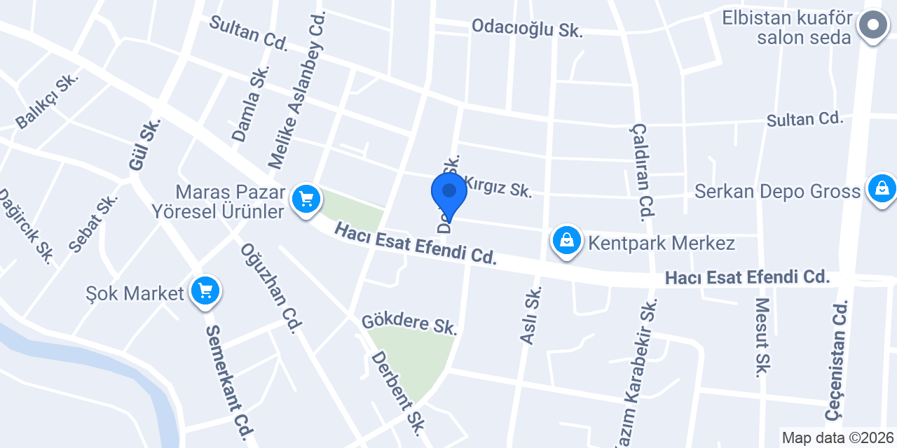 Alpedo Elbistan konumu