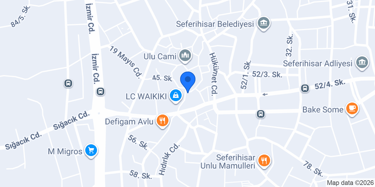 Süper Servis Seferihisar konumu