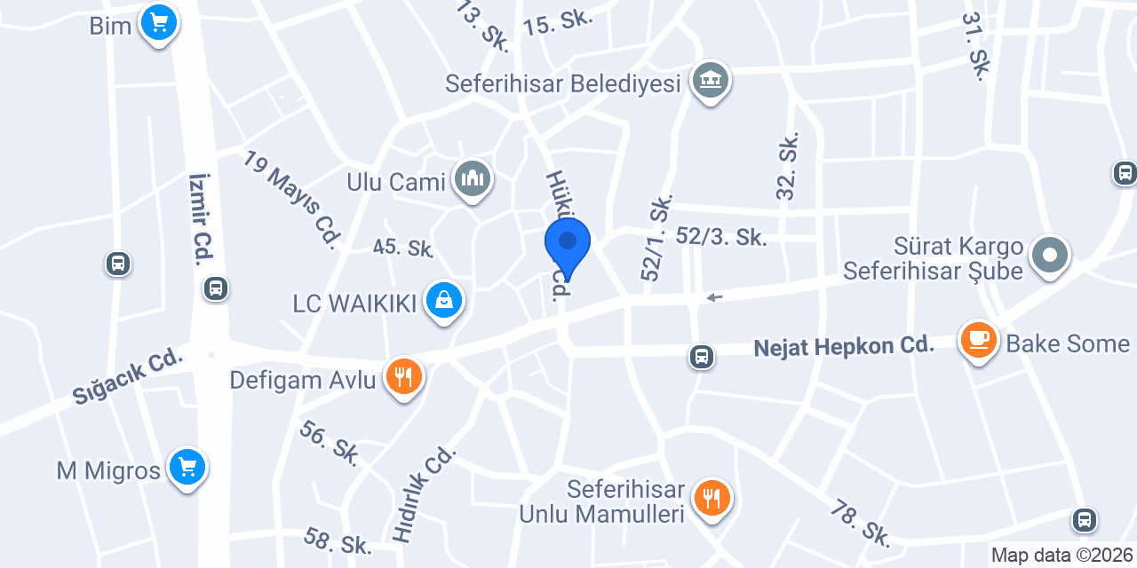 Halkbank Seferihisar Şubesi konumu