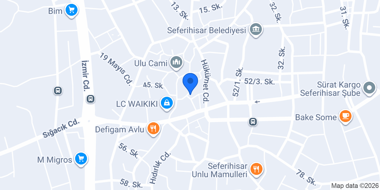 Park Pide Seferihisar konumu