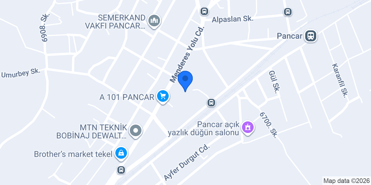 Pancar Nezihe Sairoglu Ortaokulu konumu