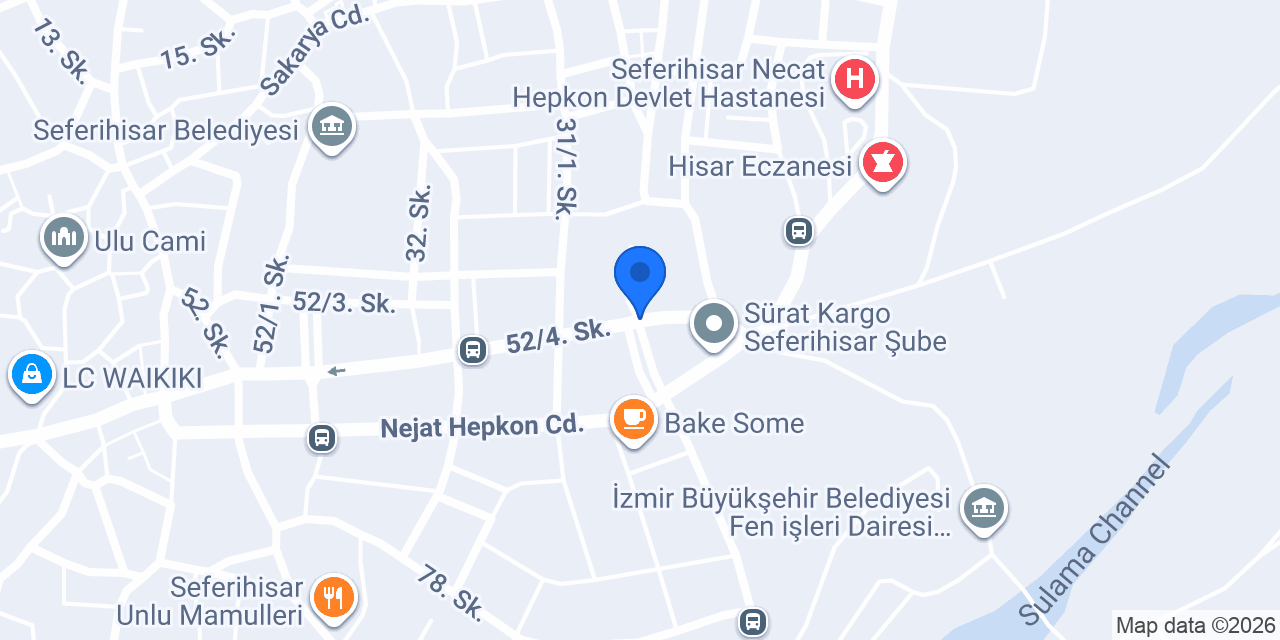 Seferihisar Böcek İlaçlama konumu