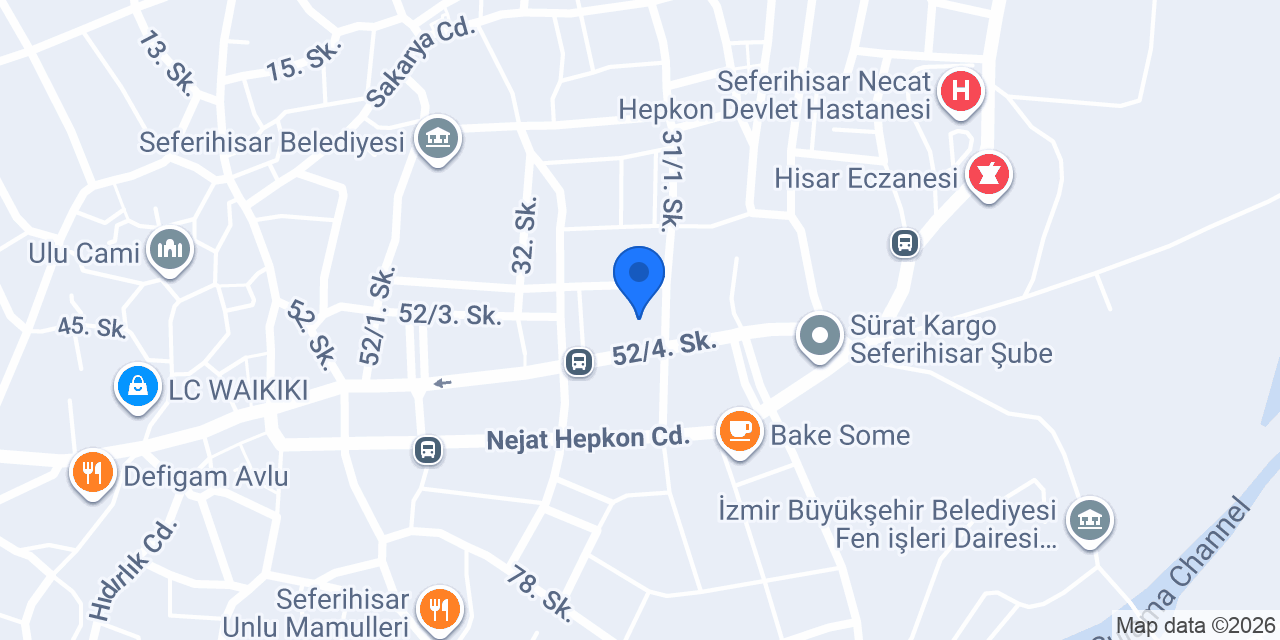 Seferihisar avukatlık bürosu konumu