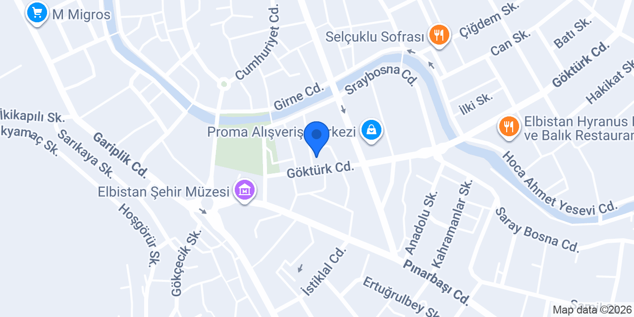 SİGORTA TOWER ELBİSTAN YILDIZ ŞUBE konumu