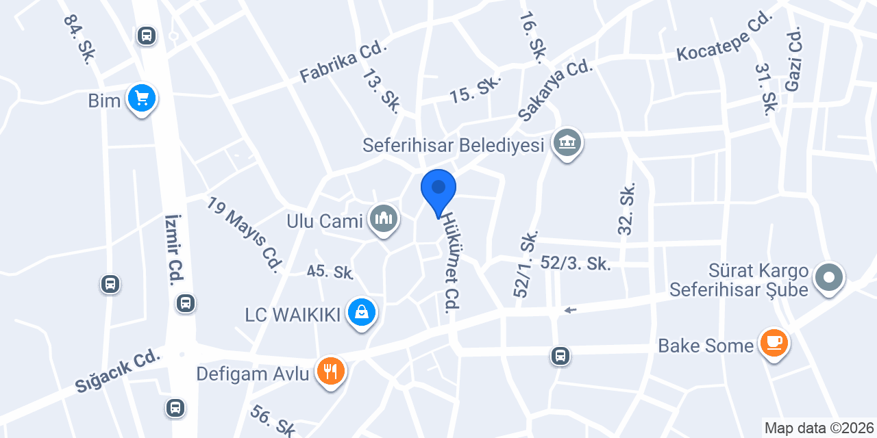 Domino's Pizza Seferihisar konumu