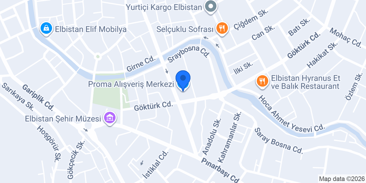 Proma Alışveriş Merkezi konumu