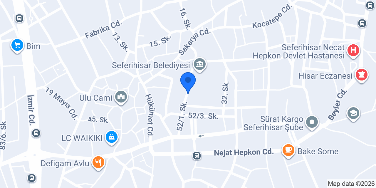 TeosHukuk Avukatlık Bürosu konumu