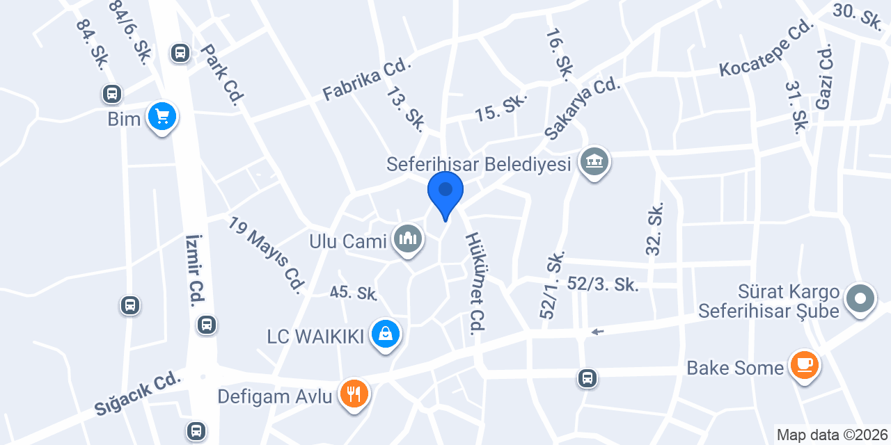 Seferihisar Ege Başarı Kurs Merkezi konumu