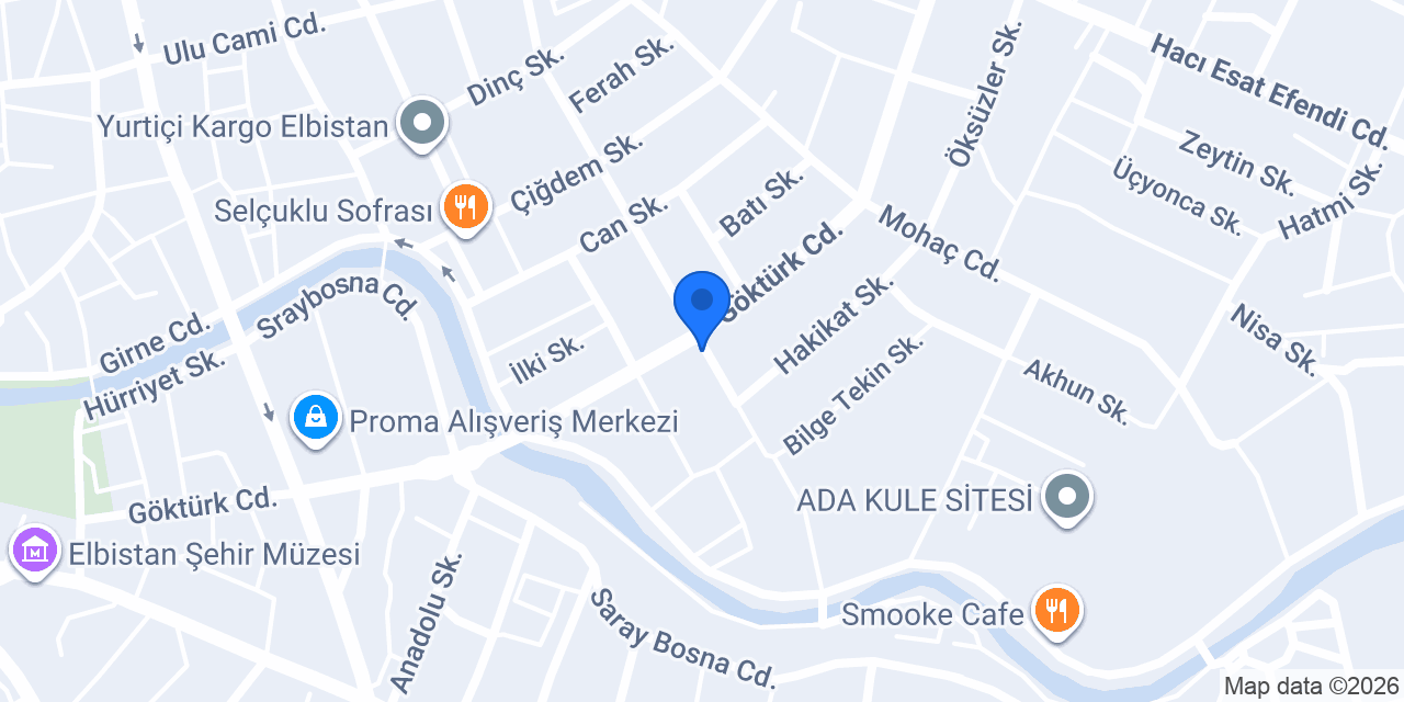 EYLÜL AUTO ELBİSTAN konumu