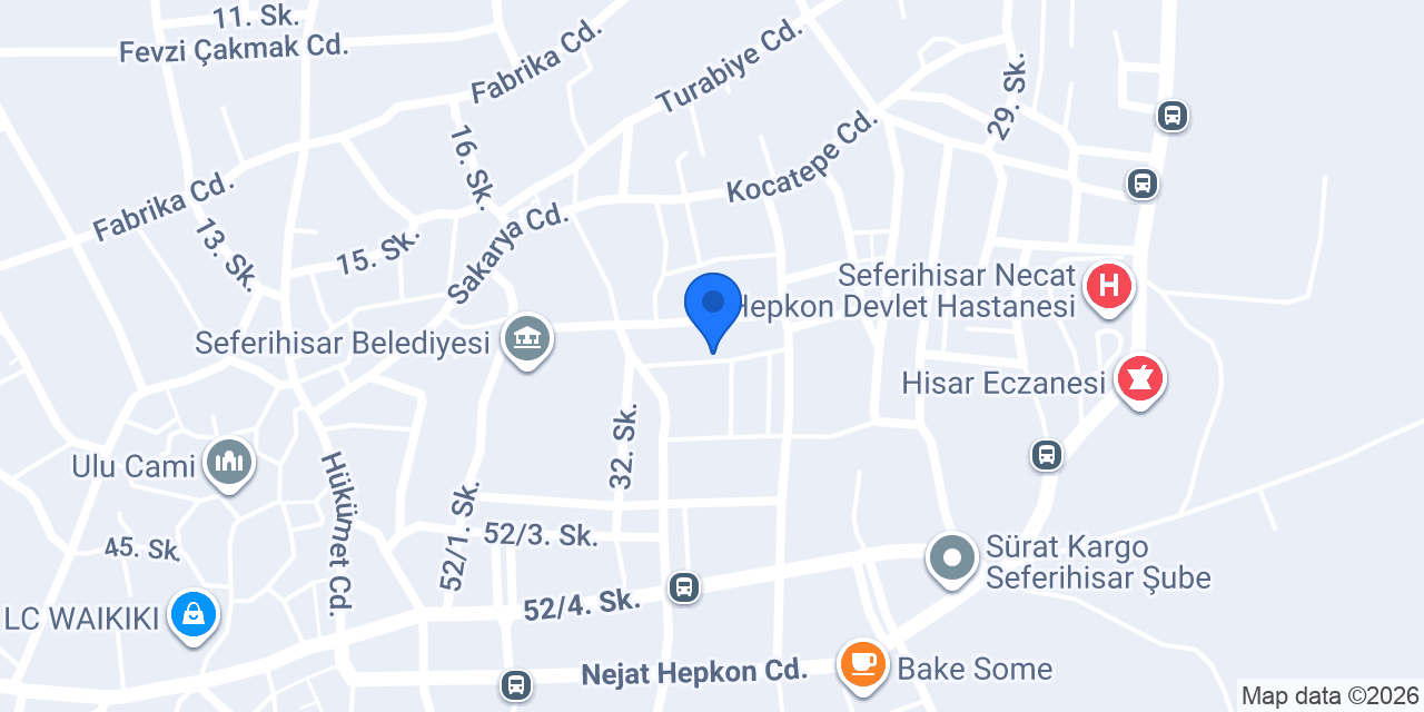 Yurtiçi Kargo Seferihisar konumu