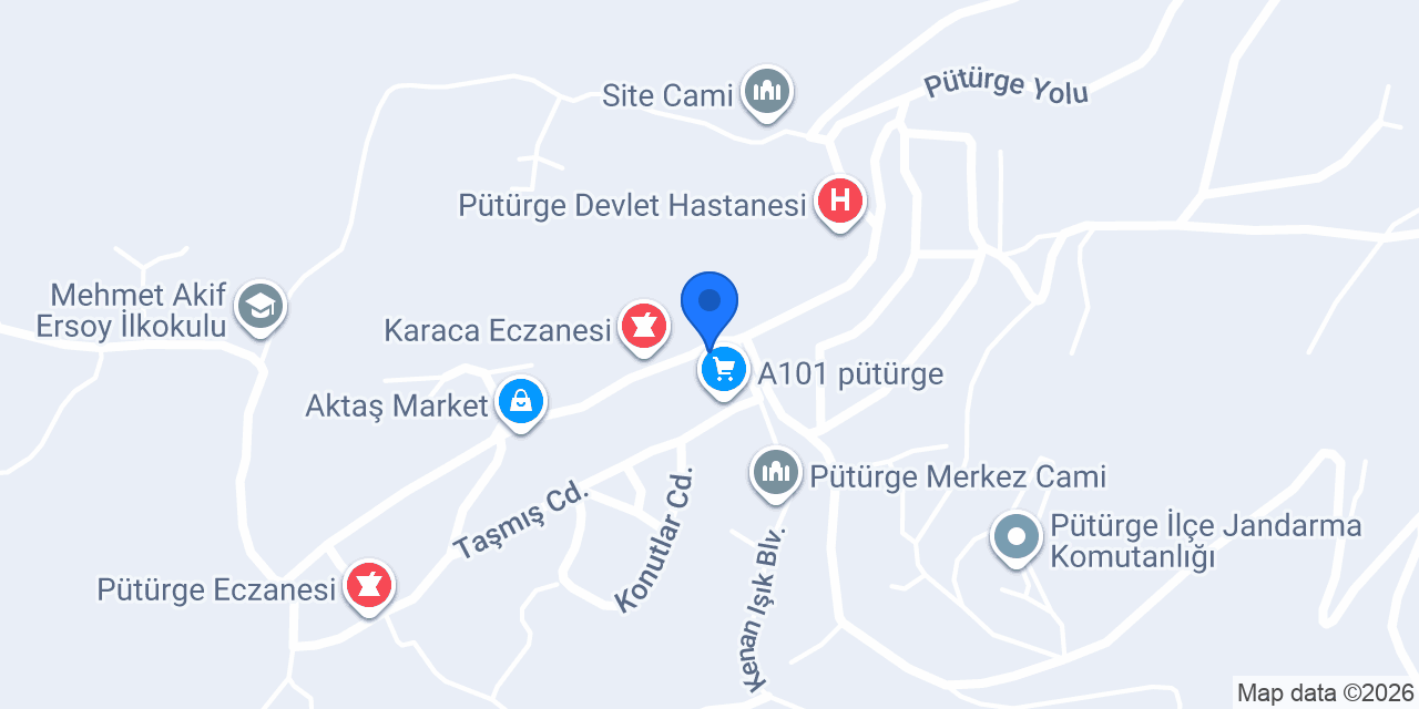 Pütürge Noterliği konumu