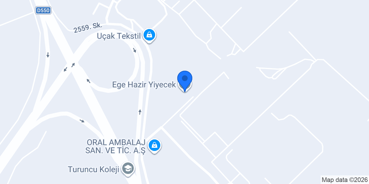 Ege Hazir Yiyecek konumu