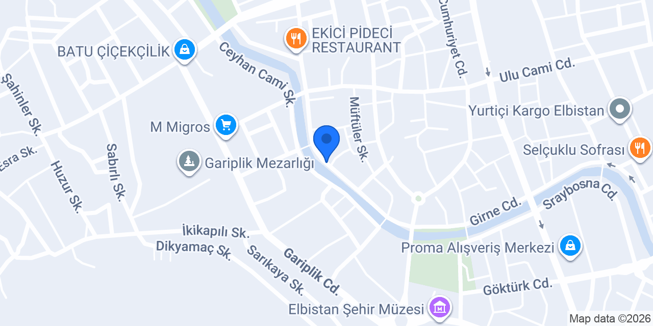 Elbistan Elif Mobilya konumu