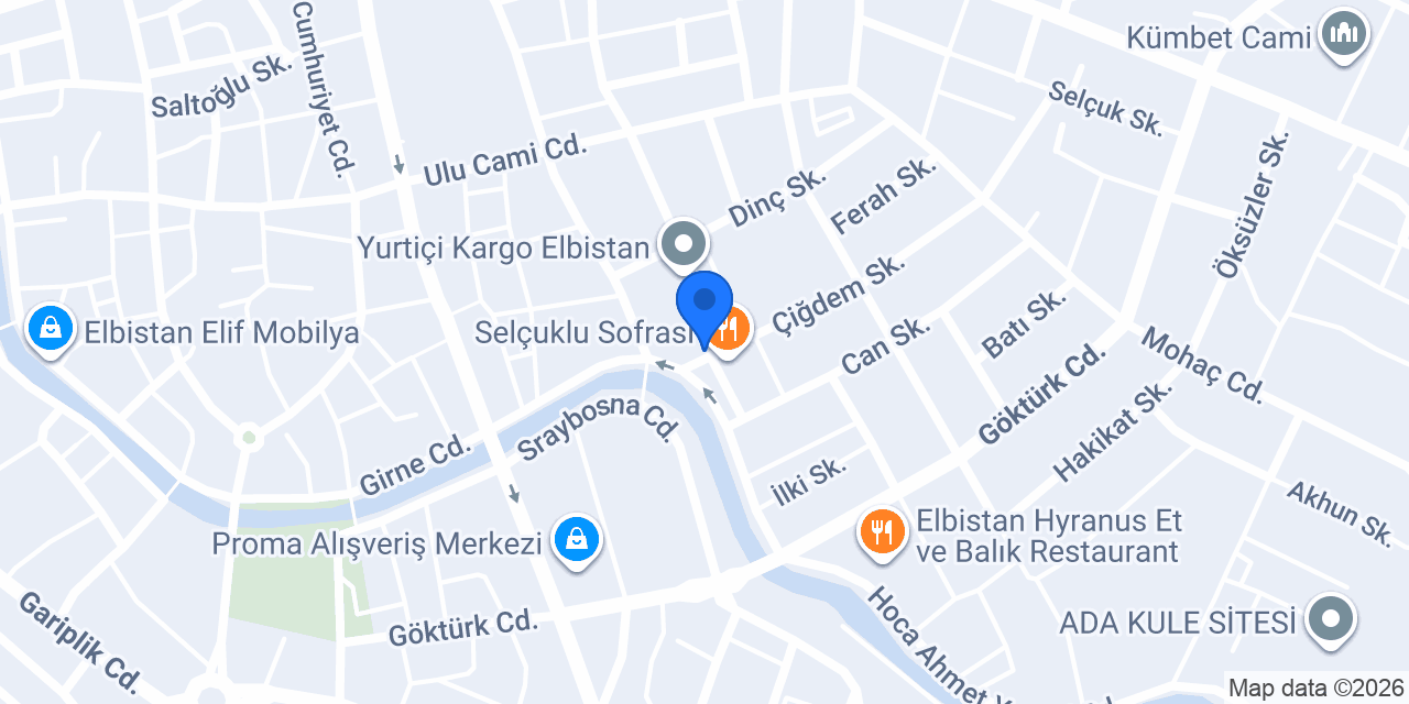 Pasaport Pizza Elbistan konumu