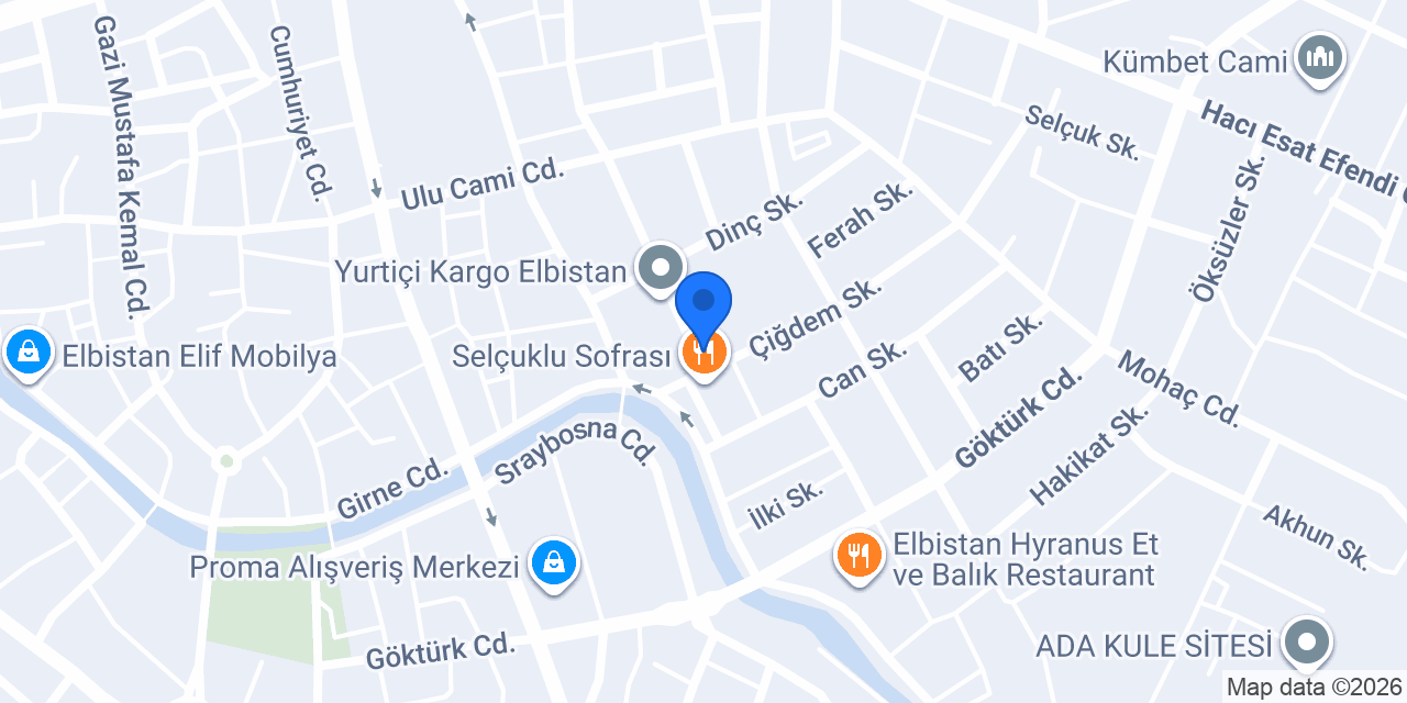 elbistan çelik ve prefabrik konumu