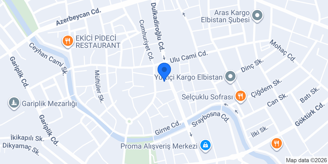Elbistan Kombi konumu