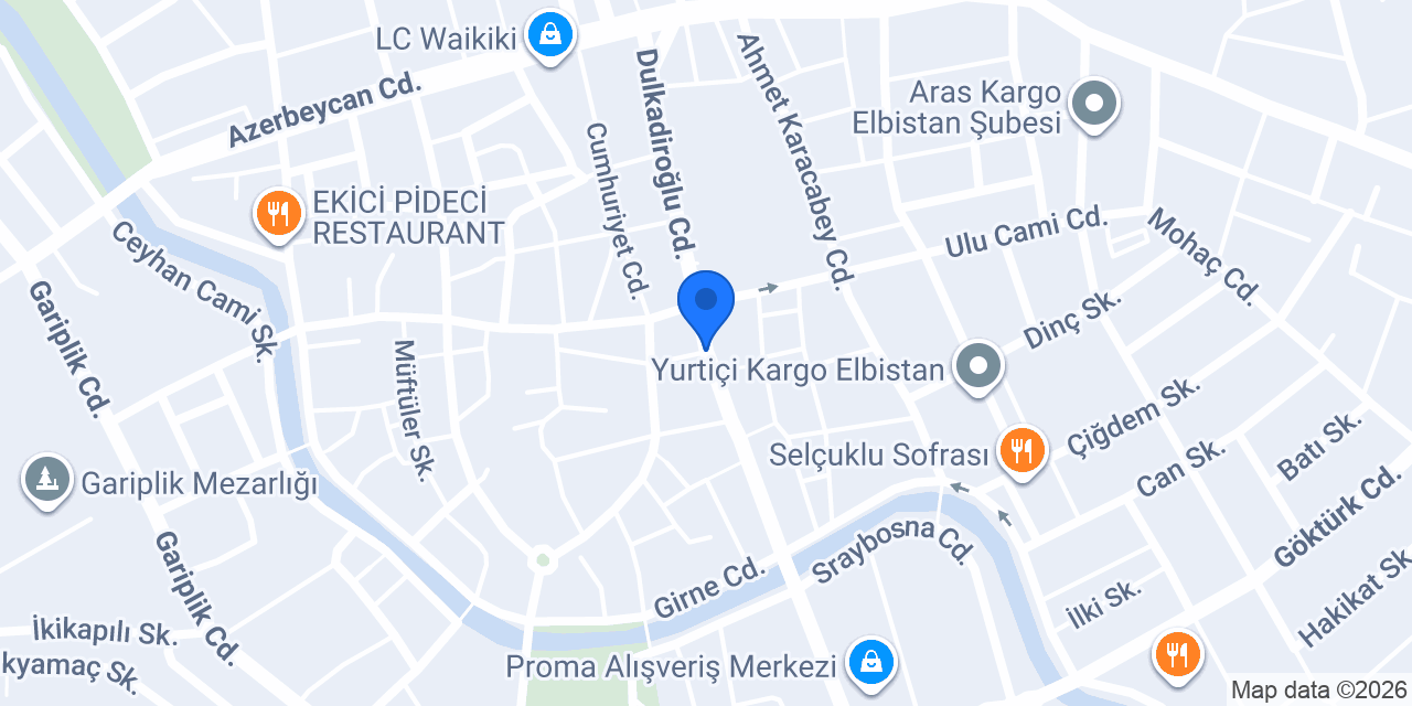 Elbistan Et Pazarı konumu