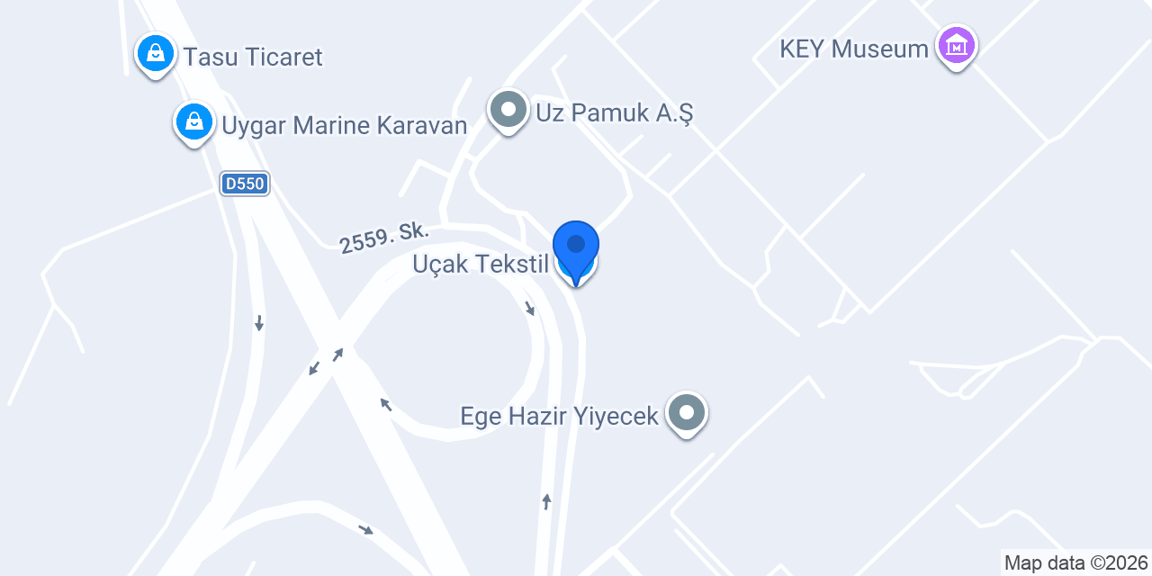 Uçak Tekstil konumu