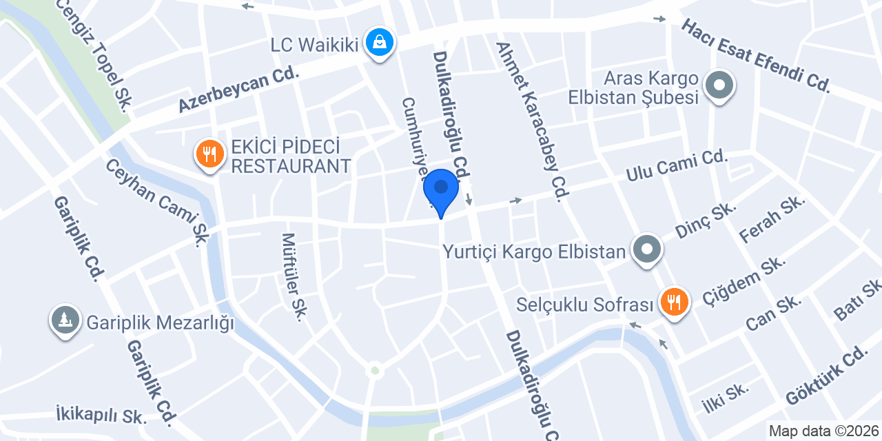 Elbistan Okullar Pazarı konumu