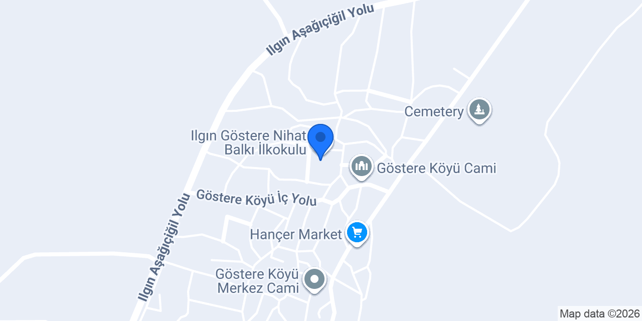 Ilgın Göstere Nihat Balkı İlkokulu konumu