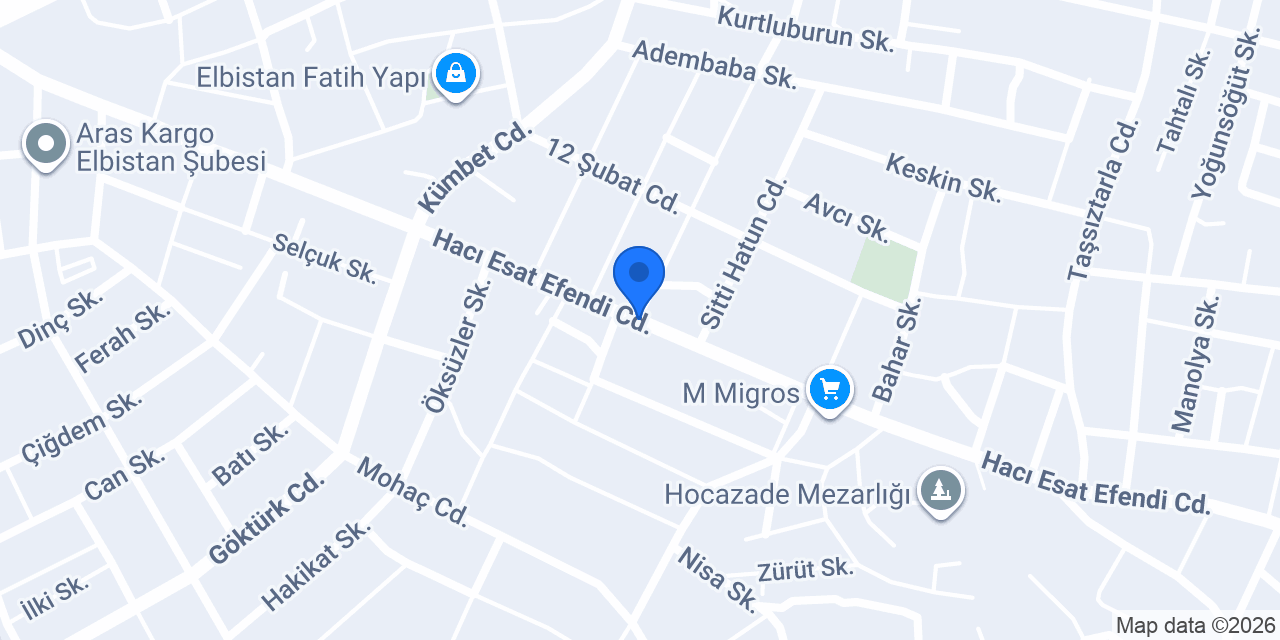 Gece Dönercisi Elbistan konumu