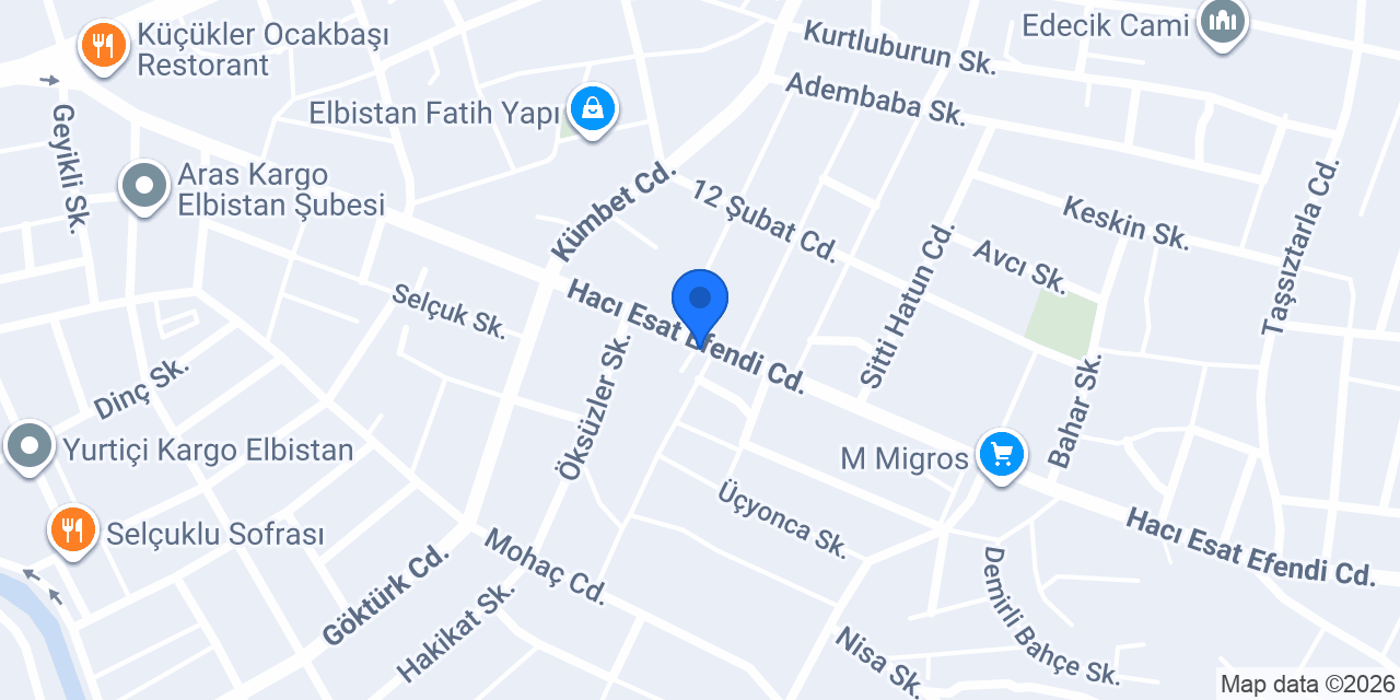 Elbistan Nehir Doğalgaz konumu