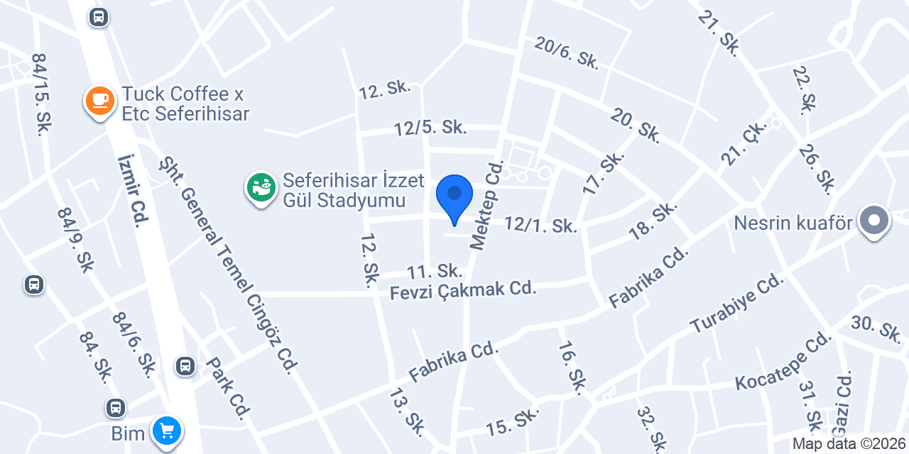 Seferihisar ECA Servisi İletişim konumu