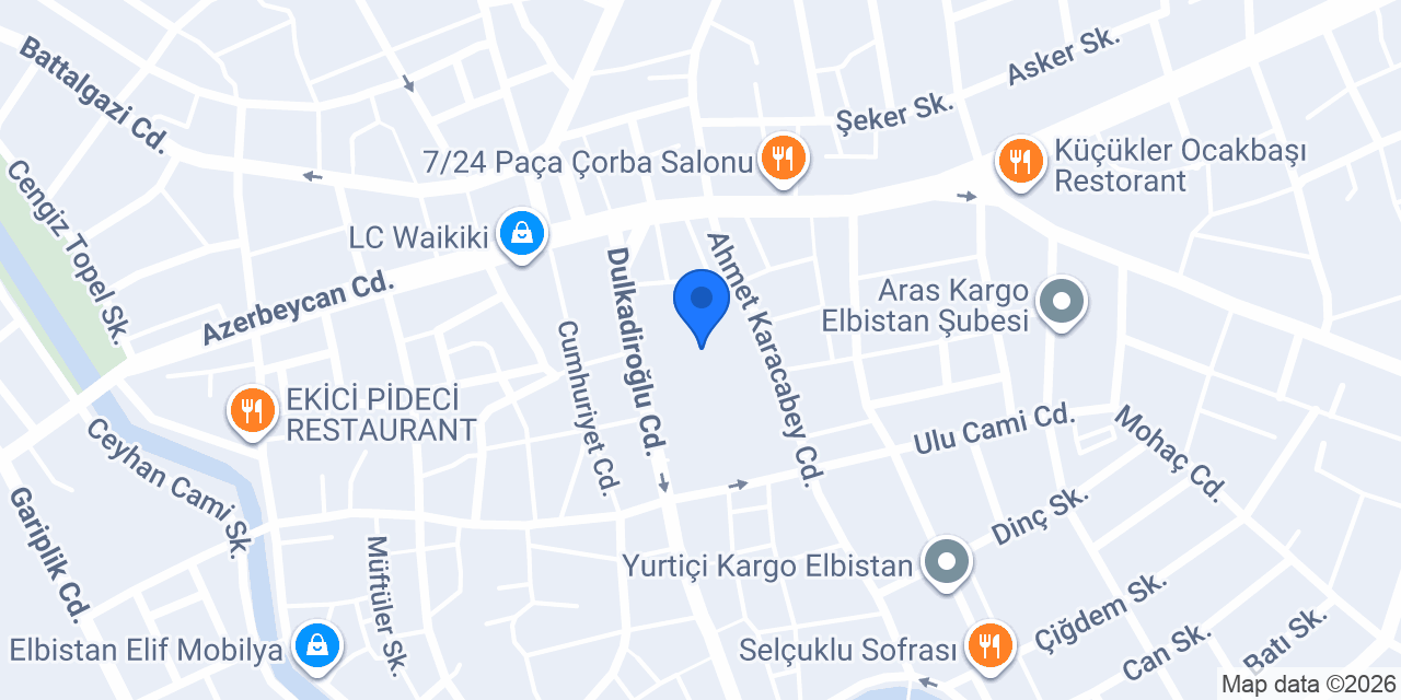 Elbistan Ev Börekleri konumu