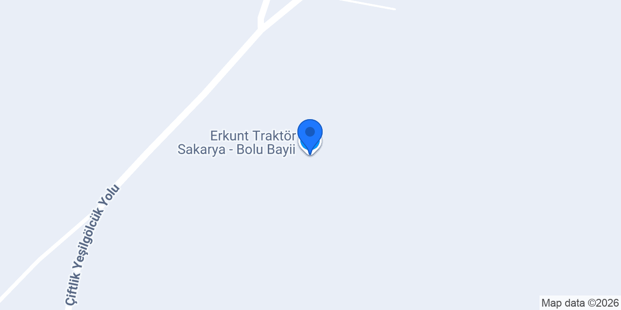 Erkunt Traktör Sakarya - Bolu Bayii konumu