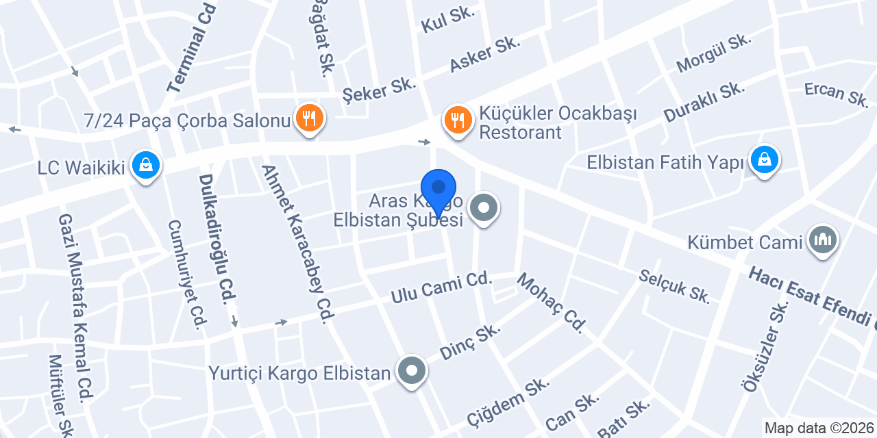 Acil Döner Kebap konumu