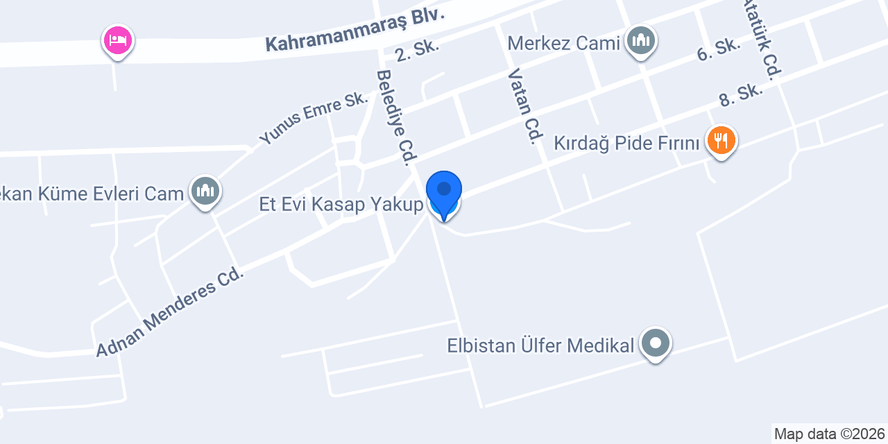 Et Evi Kasap Yakup konumu