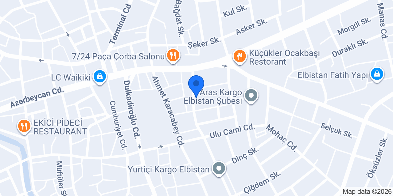 Ekmekçioğlu Yufka konumu