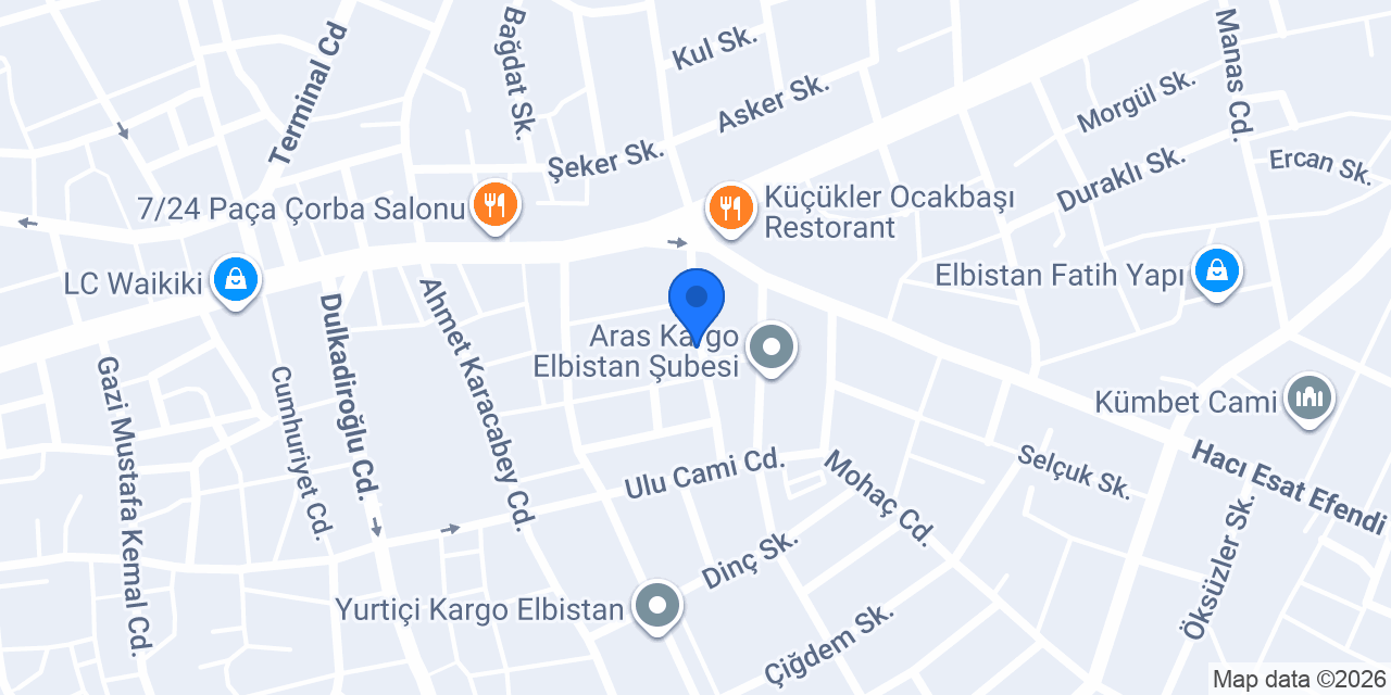 CHD İnşaat Doğalgaz San. Tic. Ltd. Şti. konumu