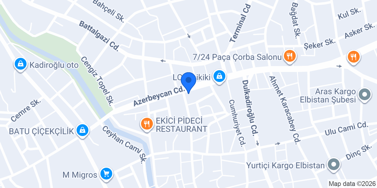 Anadolu Dağları konumu