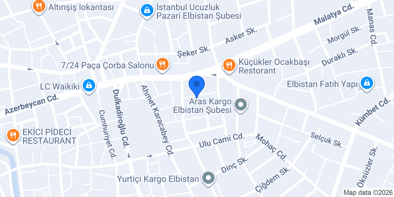 Elbistan Özel Müzik Dersi konumu