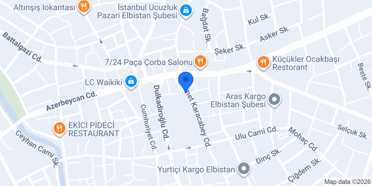 Europa Kuyumculuk konumu