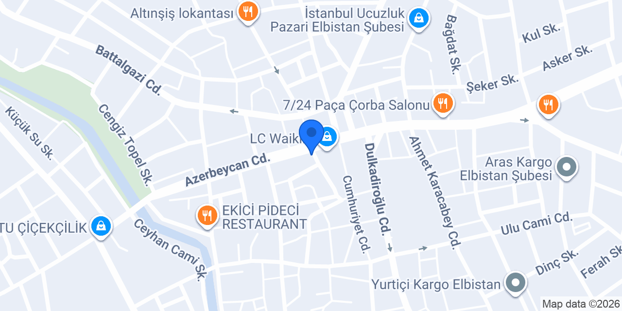 Elbistan terzi konumu