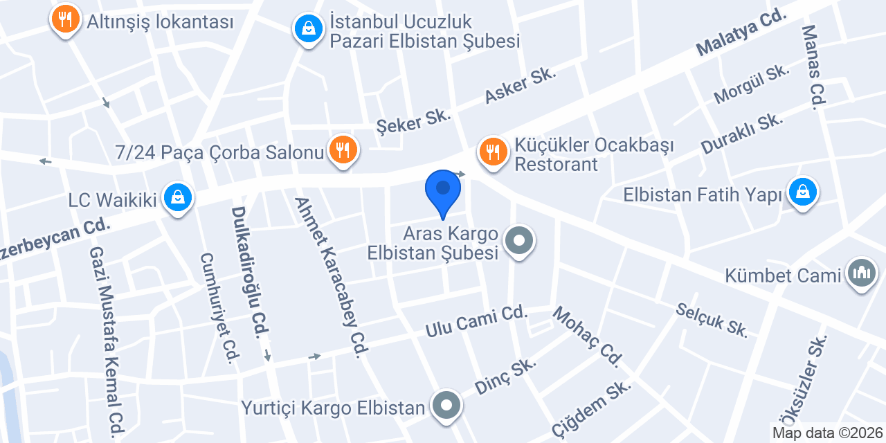 Çobanlar Veteriner Kliniği konumu